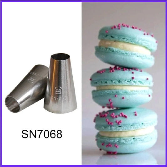 0.4mm 304 Stainless Steel Extra Large Round Tip,Nozzle, Macaron Decorated Mouth cake decorating tools baking chocolate - ArtPatiss