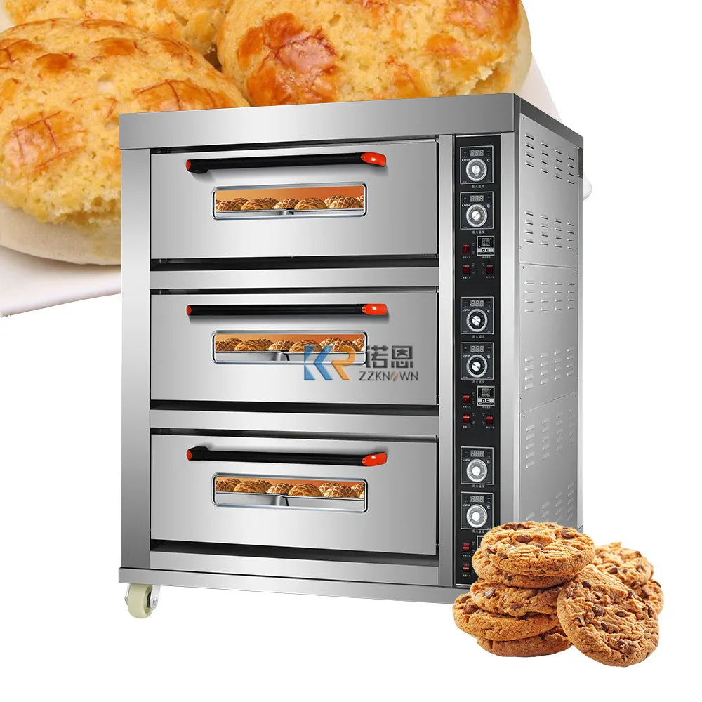 Electric Commercial Biscuit Pizza Bread Bakery Oven Machine Pastry Cake Baking Equipment for Bakery Store