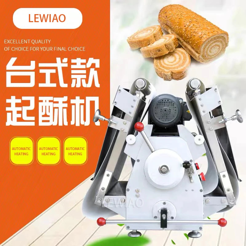 Electric Croissant Laminoir Patisserie Bread Baklava Puff Pastry Laminating Sheeting Rolling Machine