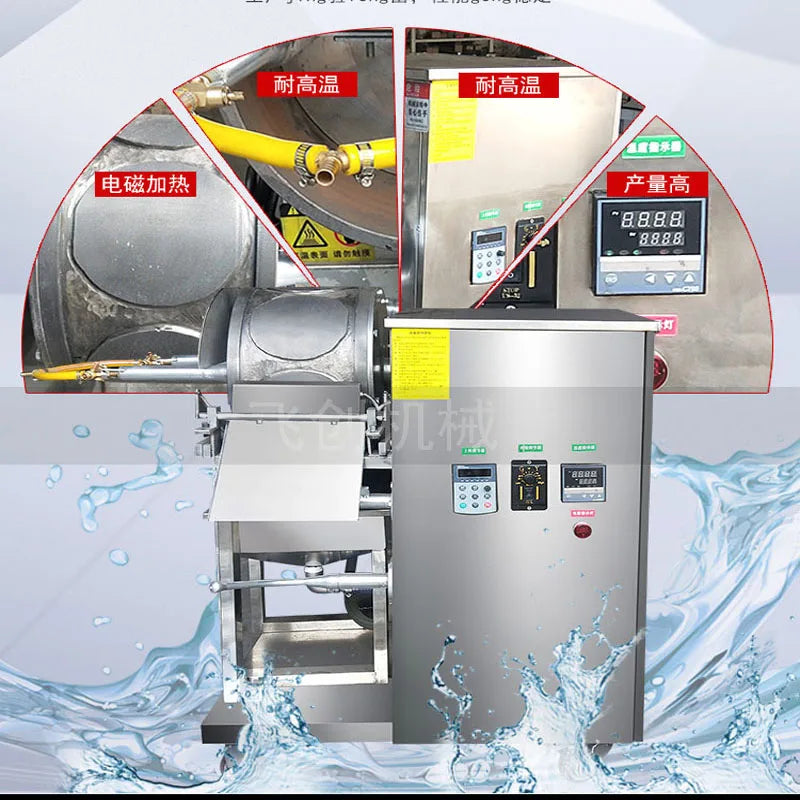 Gas Heating Automatic Samosa Pastry Sheet Equipment Production Line Injera Spring Roll Making Machine