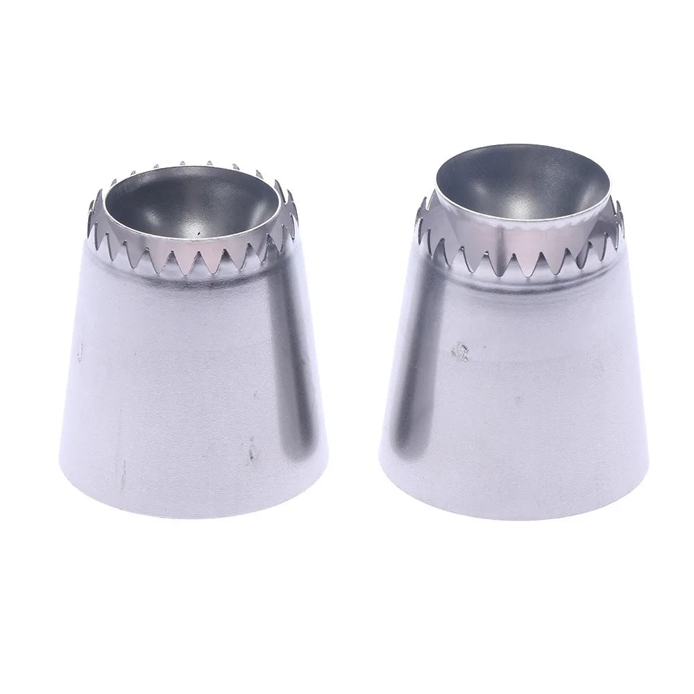 2 Sizes DIY Nozzle Stainless Steel Dessert Cake Decorating Tips  Icing Piping Pastry Nozzle Cream Pastry Bag Cakes Decoration