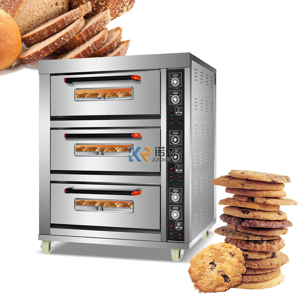 Electric Commercial Biscuit Pizza Bread Bakery Oven Machine Pastry Cake Baking Equipment for Bakery Store