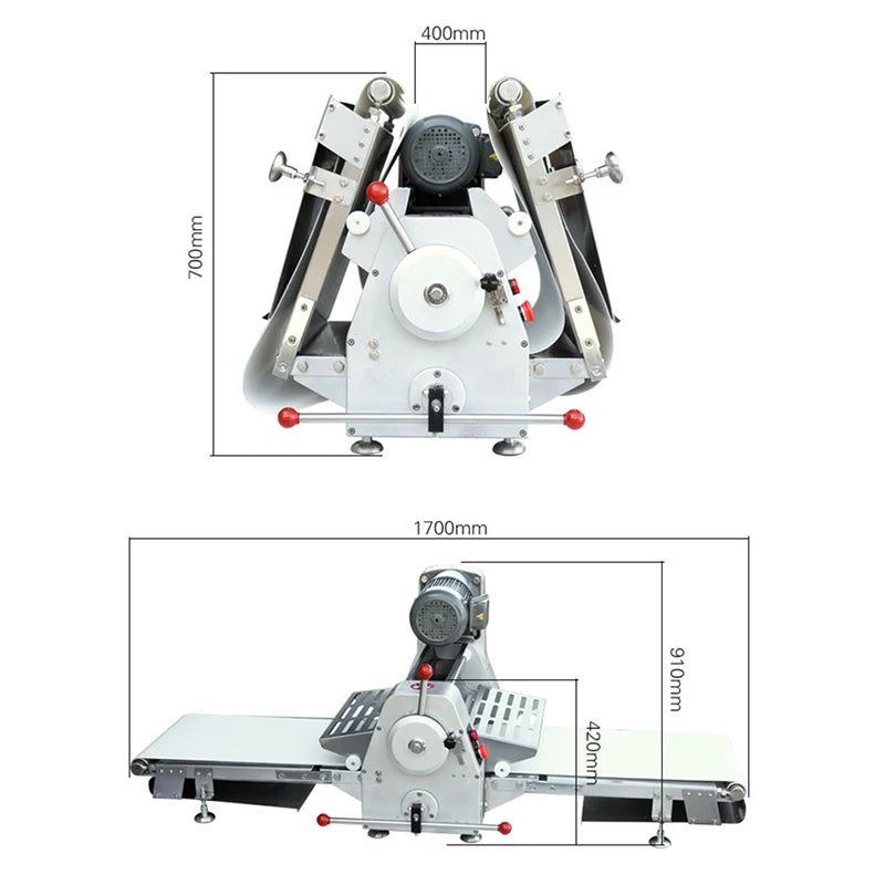 Electric Croissant Laminoir Patisserie Bread Baklava Puff Pastry Laminating Sheeting Rolling Machine