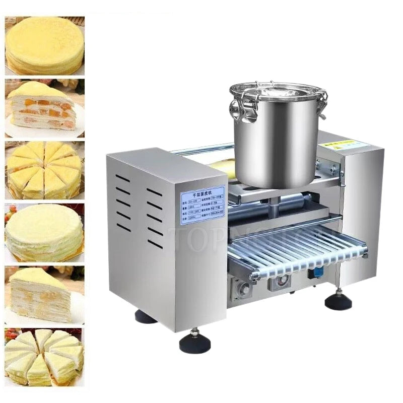 Electric Mango Mille Crepe Maker Cake Crust Machine Thousand Layer Cake Pastry Equipment