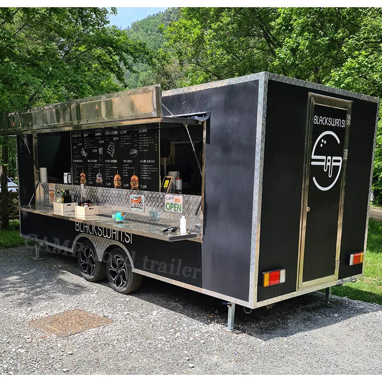 Best Price Mobile Coffee Burger Vans Electric Food Cart French Pastries Fast Food Truck With Full Kitchen Equipment