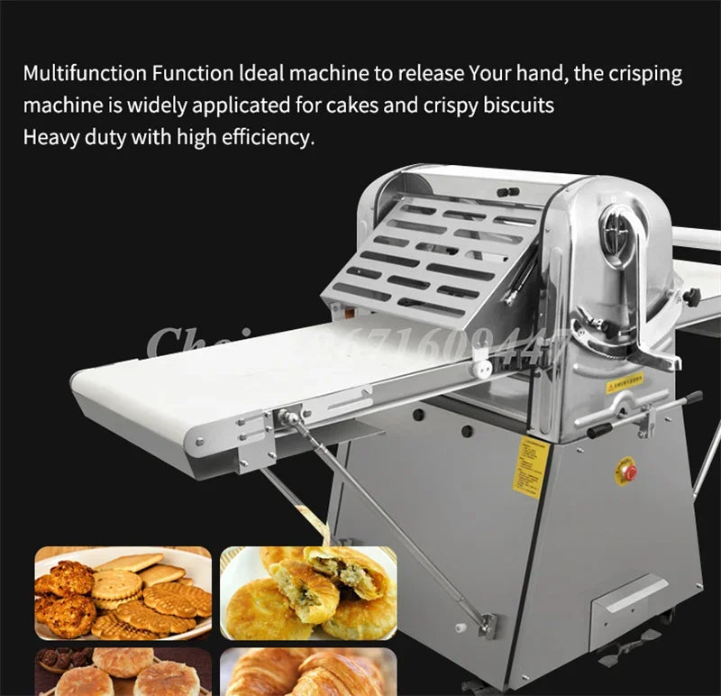 Desktop Bakery Equipment Automatic Pizza Bread Dough Sheeter Pizza Making Puff Pastry Sheeter Bread Croissant Making Maker