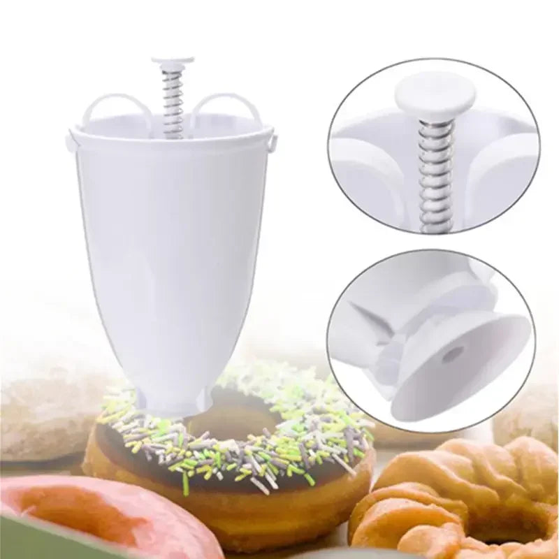 DIY Confectionery Pastry Baking Tools Donut Maker Dispenser  Donut Making Artifact Creative Dessert Gadget Bakeware Cooking Tool