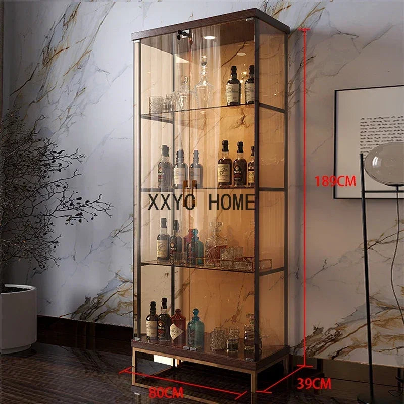 Glass Refrigerator Cabinet Stand Cellar Champagne Luxury Murphy Bar Counter Display Vitrine Patisserie Refrigere Furniture