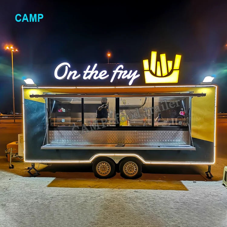 Best Price Mobile Coffee Burger Vans Electric Food Cart French Pastries Fast Food Truck With Full Kitchen Equipment