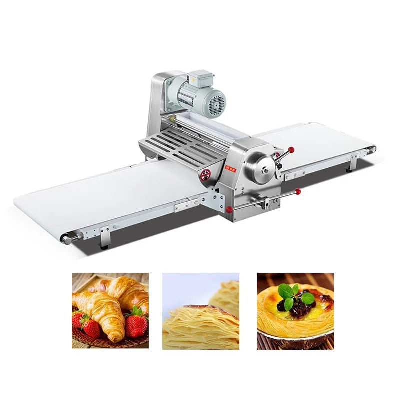 Electric 220v Croissant Laminoir Patisserie Bread Baklava Used Puff Pastry Dough Sheeter Laminating Sheeting Rolling Machine